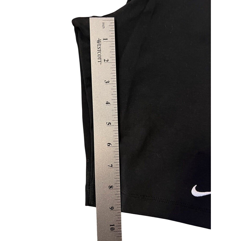 NWT Women’s NIKE Sportswear Tight Fit Mid Rise Black Shorts CZ8526-010 Size S - Picture 4 of 5